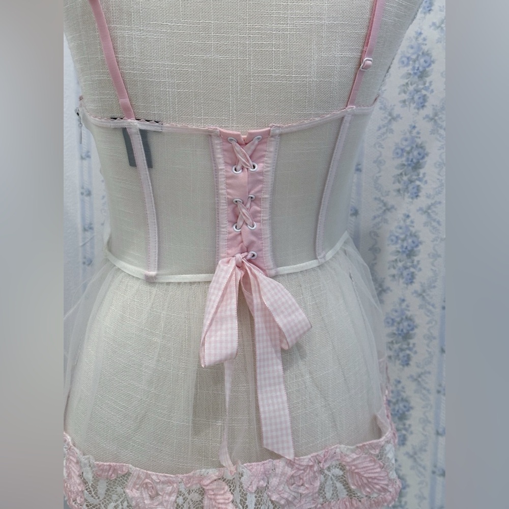 Victoria's Secret Designer babydoll bustier cami top - Picture 5 of 7